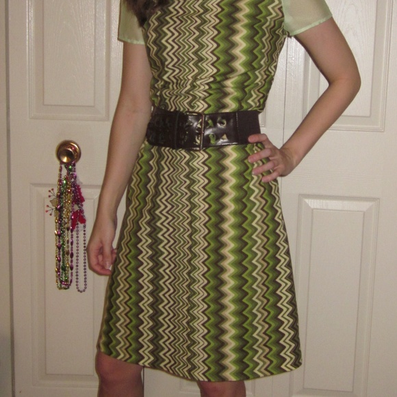 Handmade Dresses & Skirts - Vintage Replica Early 70s Sheer Sleeve Dress